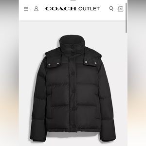 Coach Black Down Puffer